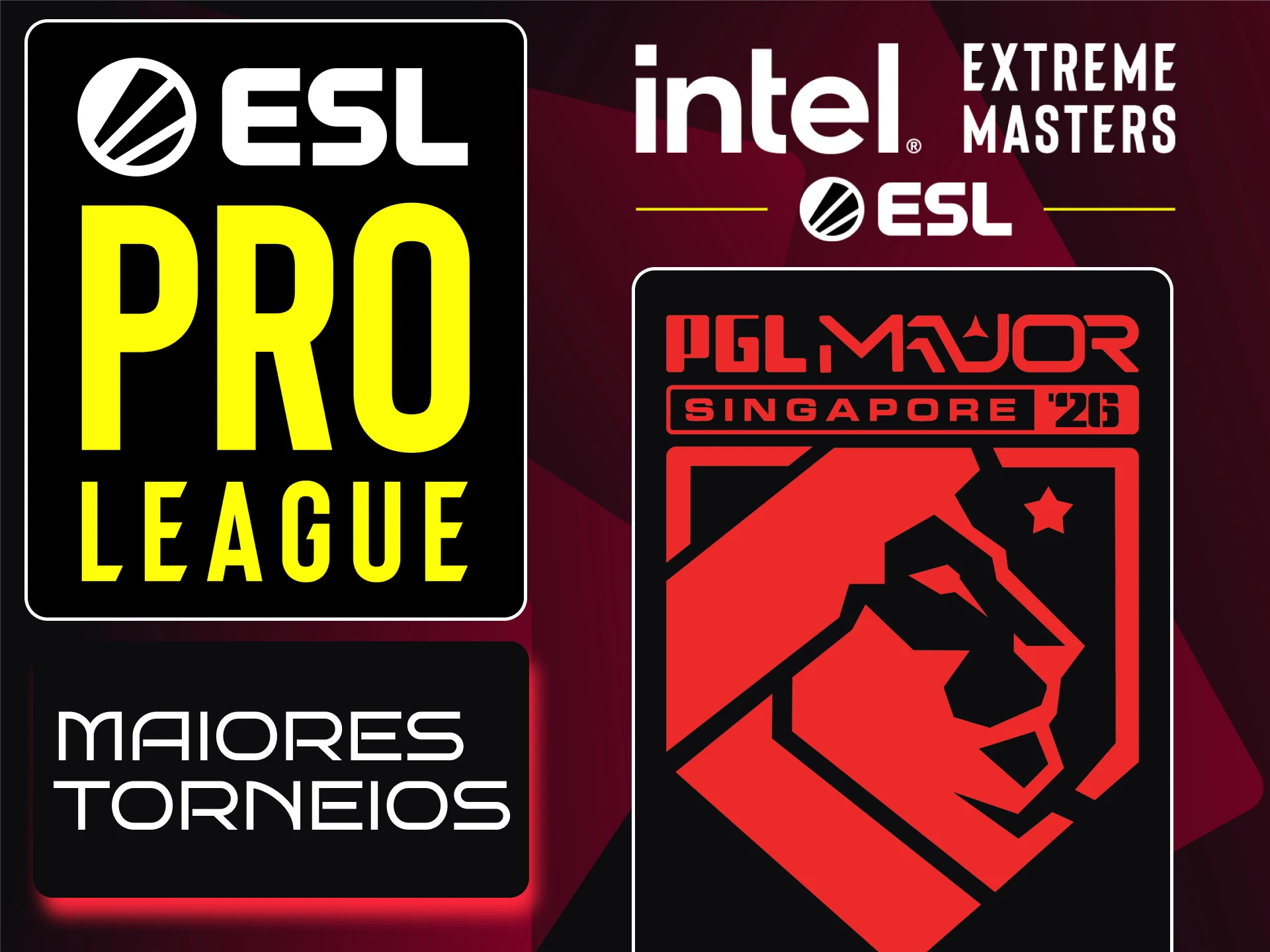 Principais campeonatos e torneios internacionais de CS2 disponíveis para apostar na Onabet.