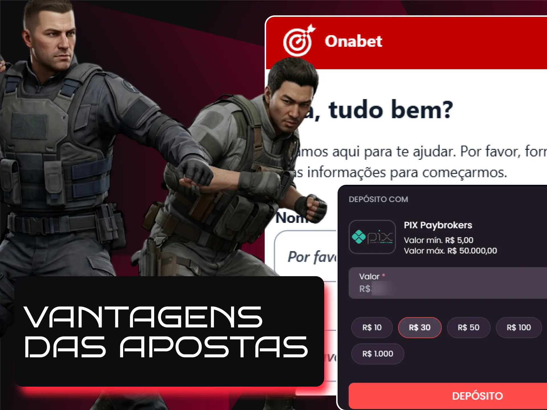 Principais benefícios e recursos para apostas esportivas em CS2 na plataforma Onabet.